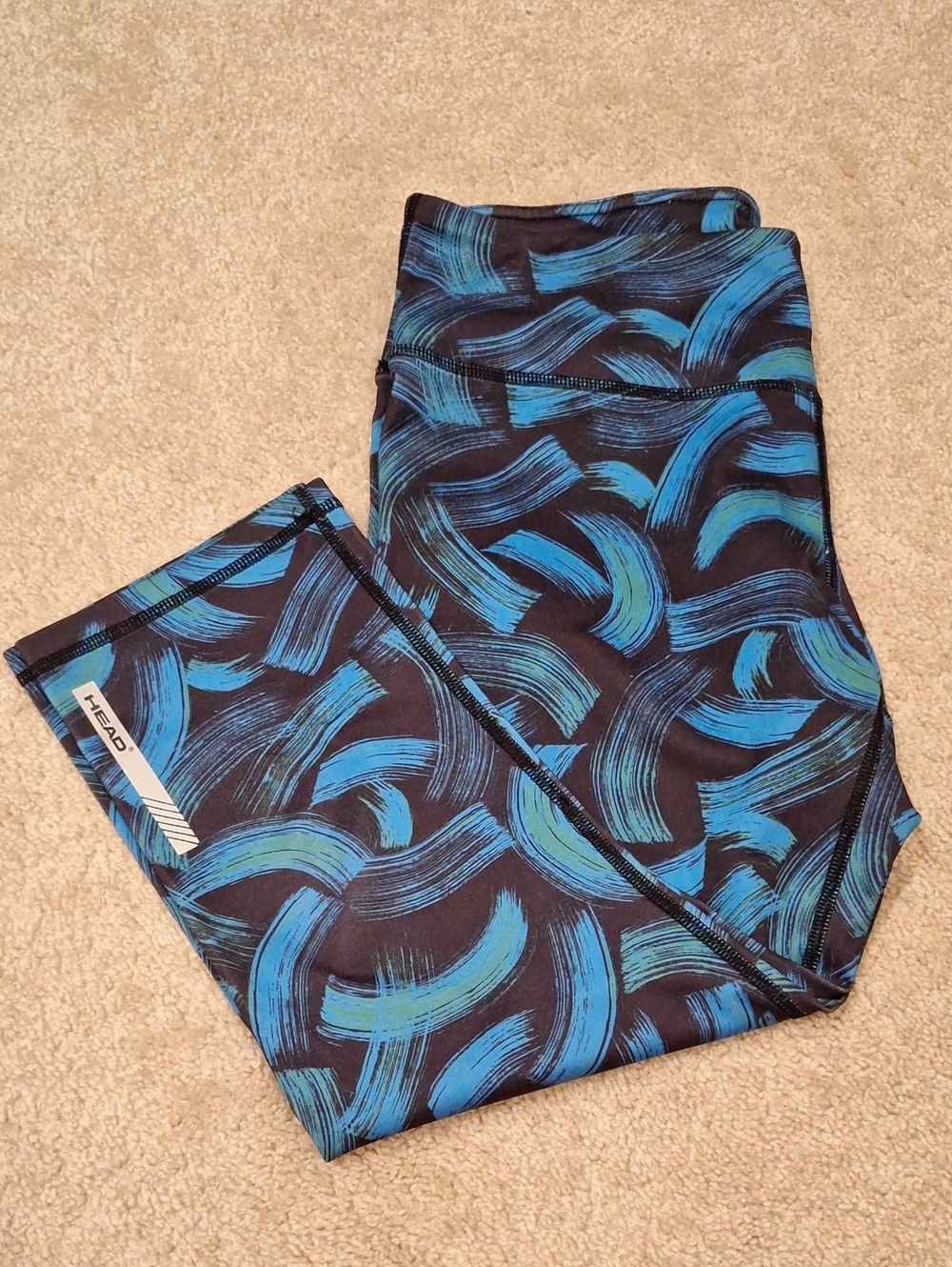 HEAD Brushstroke Print Yoga Capris